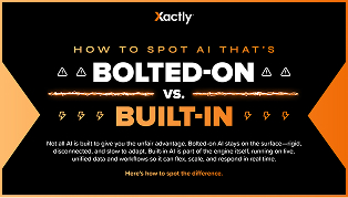 HOW TO SPOT AI THAT'S
BOLTED-ON VS. BUILT-IN INFOGRAPHIC